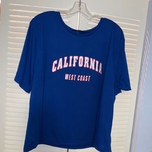 Nwot blue california tee